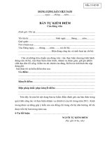 Mau bang TU KIEM DIEM