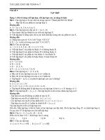 tài liệu dạy hè toán 6 lên 7