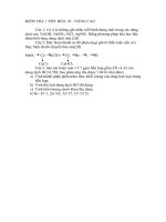 kiểm tra 1 tiết hóa 10 chương ôxi