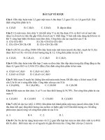 Bài tập về rượu ôn thi đai học