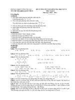 Đề cương HKII Toán 8