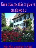 Bài giảng điện tử tham khảo thao giảng, thi GV anh 6 unit 7 your house (34)