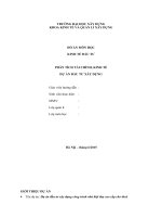 đồ án kinh tế đầu tư