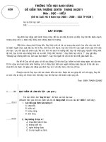 ĐỀ KT LỚP 5 MÔN TOÁN+TIẾNG VIỆT+KHOA+SỬ-ĐỊA THÁNG  4