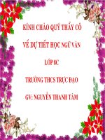 tiết 119- Luyện tập Lựa chọn trật tự từ trong câu