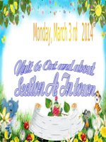 Bài giảng điện tử tham khảo thao giảng, thi GV Anh 6 Unit 8 Out and about (9)