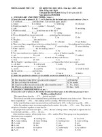 ĐỀ THI HKII ANH 8 BÌNH ĐỊNH 2010