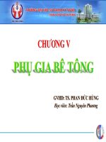 Phụ gia bê tông  Báo cáo môn vật liệu xây dựng