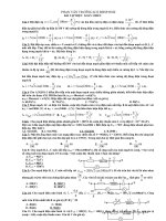 các bài tập điện xoay chiều hay