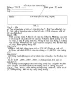 ĐỀ THI HSG LỚP 6 CƯC HAY- NÓNG HỔI