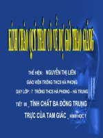 tính chất ba đường trung trực của tam giác