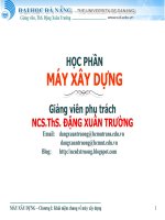 Học phần máy xây dựng - chương 1 Khái niệm chung về máy xây dựng