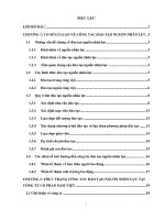 Luận văn hoàn thiện công tác đào tạo nguồn nhân lực tại công ty cổ phần Nam việt