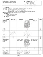 đề, đáp án có ma trận toán 7 Hk2 (đề 1)