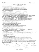 Trắc Nghiệm Vật Lý 10 HKII