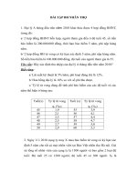 BÀI TẬP Bảo hiểm NHÂN THỌ