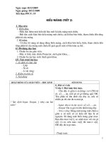 Bài 11: Kiểu mảng (Tiết 2)