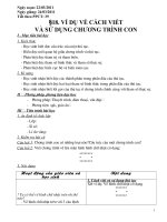 Bài 18: Ví dụ và cách viết CTC(T1)