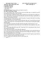 ĐỀ CƯƠN ÔN TẬP SINH 11 HK II