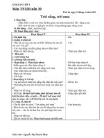 GIAO AN TNXH TUAN 30 - LOP 1