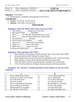 Bài tập Anh 6 Tuần 35