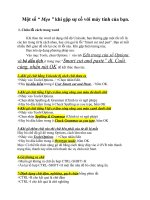 Cach sua mot so loi thong thuong voi may tinh cua ban