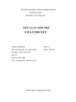 tiểu luận môn học cơ lí thuyết (3)