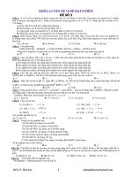 Đề luyện thi thử ĐH môn Hóa Có đáp án Đề Số 3