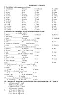 BT Tiếng Anh lớp 3 - kì II hay