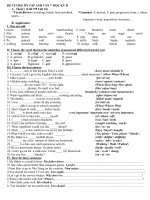 ôn tập HKII - tiếng Anh 7