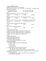 KIỂM TRA 1 TIẾT HÓA 8 TUẦN 8 ĐỀ 1