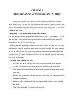 Bài giảng môn quản trị sản xuất và tác nghiệp: Chương 9: Điều độ sản xuất trong doanh nghiệp