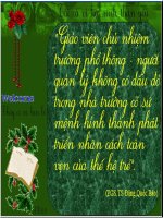 Tai lieu quan trong cho GV chu nhiem lop