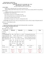 đề thi HK2 có ma trận và đáp án hay