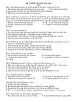 ĐỀ THI THỬ ĐẠI HỌC MÔN SINH 6