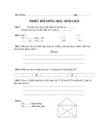 Đe thi học sinh gỏi lơp 1 lần 2