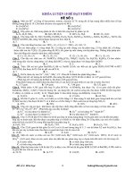 Đề luyện thi thử ĐH môn Hóa Có đáp án Đề Số 1