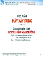 Học phần máy xây dựng - chương 6 Máy làm bê tông