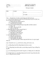 Đề Kiểm tra cuối Học kỳ II_Địa Lý lớp 4_2