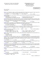 ĐỀ THI THỬ CHUYÊN VĨNH PHÚC LẦN 3