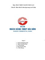 Phát triển tổ chức tập trung vào tổ chức_Môn phát triển nguồn nhân lực