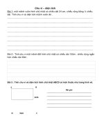 ôn BT chu vi- diện tích CHKII