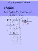 chia đa thức 1 biến đã sắp xếp