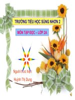 Tập đọc lớp 2 Bài Quả đào