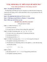 Một số đề kiểm tra tham khảo