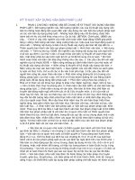 KỸ THUẬT xây DỰNG văn bản PHÁP LUẬT