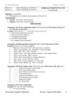 Bài tập Anh 6 Tuần 32