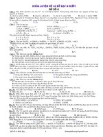 Đề luyện thi thử ĐH môn Hóa Có đáp án Đề Số 6