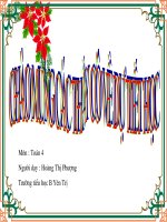 TOÁN 4 - TÌM 2 SỐ KHI BIẾT T- H