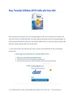 Hướng dẫn nhận Key TuneUp Utilities 2010 miễn phí trọn đời